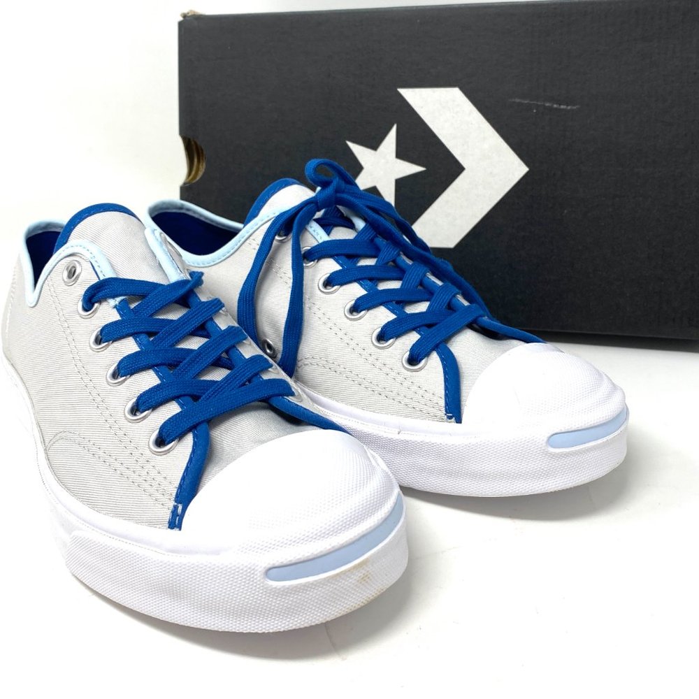 Converse Jack Purcell Canvas Low Pale Putty Grey Shoes Women's Size 6 167621C - Picture 9 of 11